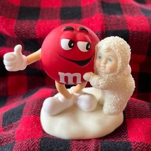 Adorable Snowbaby with M&M, Dept.56.